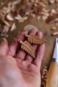 Image 4 of Fern Leaf- Earrings 