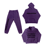 Image 1 of Dreams Sweatsuit - Purple W/Black