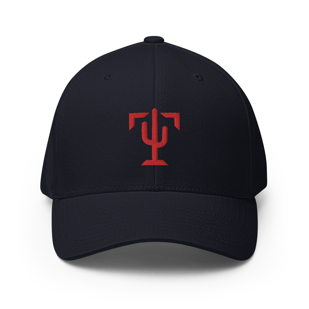 Image of Tucson Icon Flexfit Cap (Red-On-Blue)