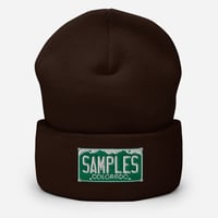 Image 5 of License Plate/Embroidered/Cuffed Beanie-5 COLORS AVAILBLE