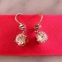 Image 1 of ANTIQUE EUROPEAN-CUT DIAMOND EARRINGS