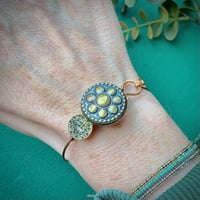Image 4 of "Courage" vintage button bracelet