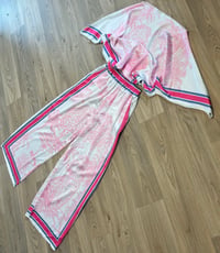 Image 2 of Jungle print satin trouser set - 2 colours 