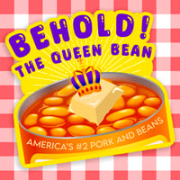 Image 1 of The Queen Bean Sticker