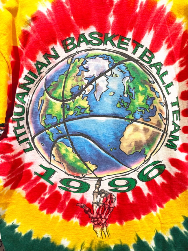 Grateful Dead 1996 Lithuania Basketball T-Shirt - Size XL