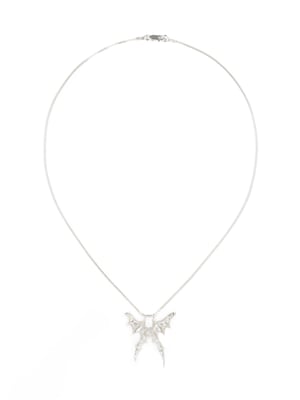 Image of LOKI PATERA - Wing Of Flint Necklace (Icy CZ)