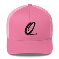 Image 3 of Olympia Logo Low Profile Trucker Cap (Black Logo)