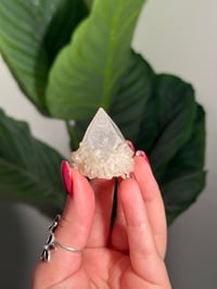 Image 1 of PERFECT SELF STANDING DIAMOND APOPHYLITE WITH STILBITE SKIRT -INDIA-
