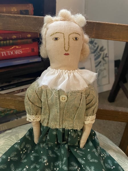 Image of Olivia - a folk art doll