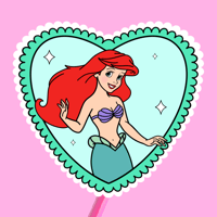 Ariel Glossy Vinyl Sticker