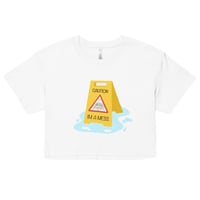 Image 1 of Caution I'm a mess crop top