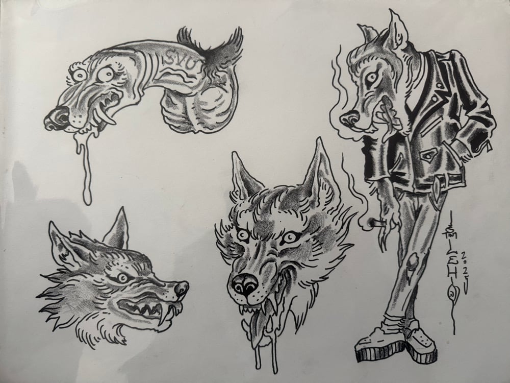 Image of Tim Lehi “Reapers & Wolves #142” Original Art