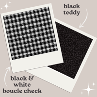 Image 1 of Boucle Check / Black Teddy Coat
