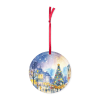 Image 1 of Acrylic ornament (Christmas in a little town)
