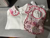 Collar Sleepsuit and Bib