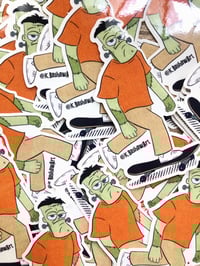 Image of Board of Frankenstein Clear Vinyl Sticker 