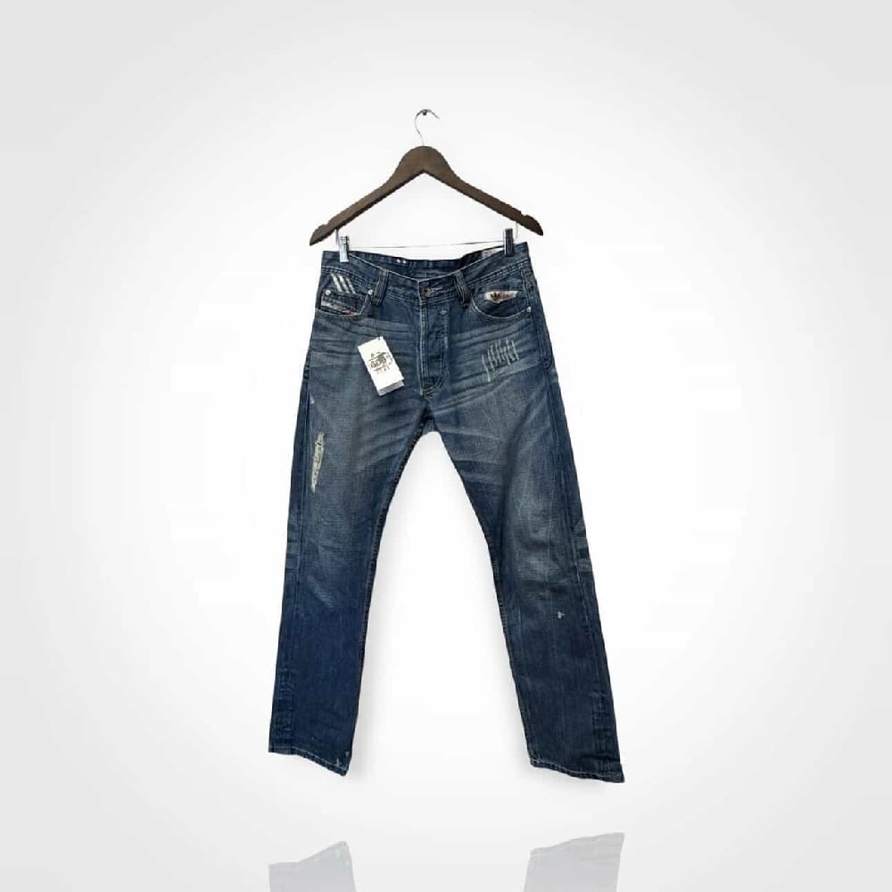 Image of Diesel X Adidas Denim Pants