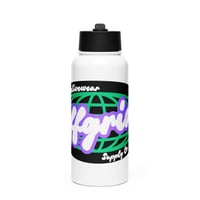 Image 2 of Classic Logo Insulated Steel Bottle - Purple/Green