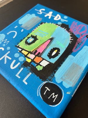 Image of Sad Skull canvas 