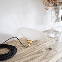 Image 1 of Suspension Opaline & Cable Noir