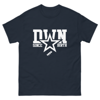 DWN SINCE BIRTH (navy tee)