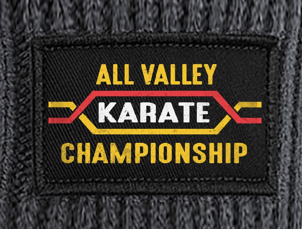 Image of Karate Kid All Valley Patch Knitted Beanie Hat