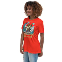 Image 16 of I Ride With Jesus Surfing Dark Women's Relaxed T-Shirt