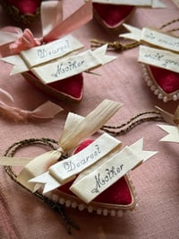 Image 8 of Spun Cotton Heart Ornaments