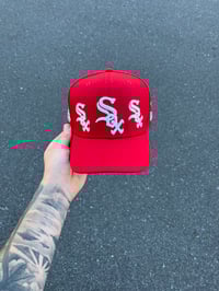Image 2 of RED CHICAGO SEX CHICAGO WHITE SOX CUSTOM FITTED CAP