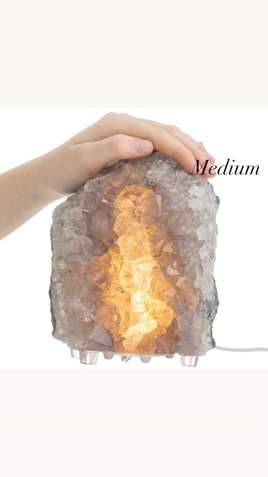 Amethyst store rock lamp