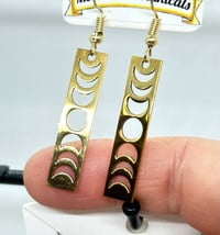 Image 1 of Moon Phase Gold Earrings