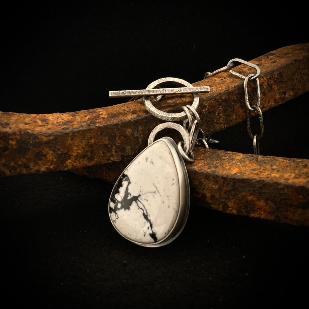 White Buffalo Turquoise Necklace