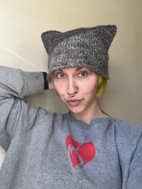 Image 2 of Handspun Shetland/Jacob Hat 1