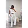 White Tie Side Top and Trouser Co Ord 