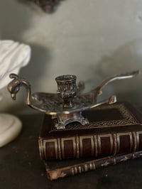 Image 7 of Bougeoir à main en forme de dragon, en laiton, style Napoleon III