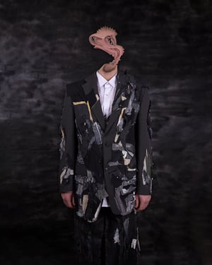 Image of MASSTAK - 43 Ash Blazer Пэчворк