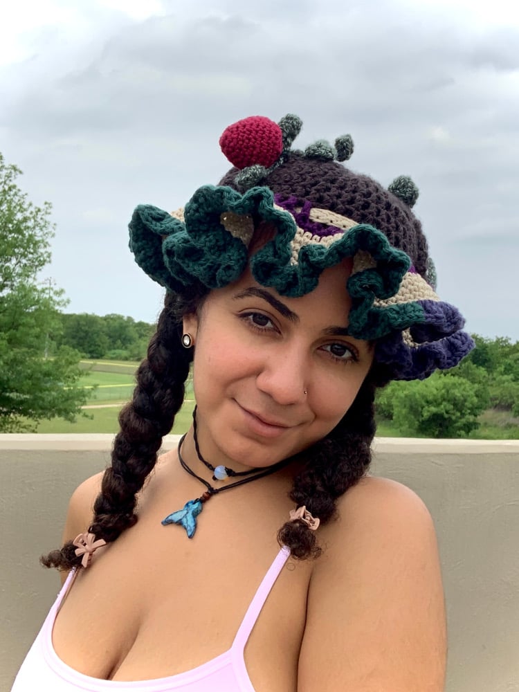 Image of ✧Berry Mary Mesh Hat