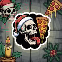Image 2 of Santa Slice Vinyl Sticker