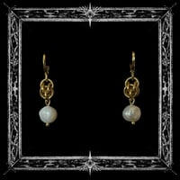 Image 1 of pearl aurelia hoops ༉‧₊˚.
