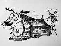 Image 2 of Courage the cowardly dog print