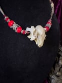 Fruit Bat Skull - Bone Necklace