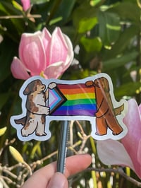 Image 1 of Long Pride Flag Sticker