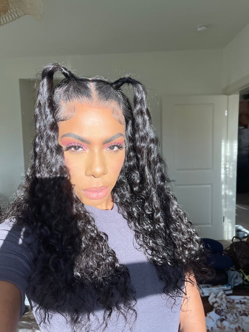 Image of 22 inch DEEP WAVE HD LACE FRONTAL WIG