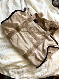 Image 3 of Tan + Black Duffle Bag