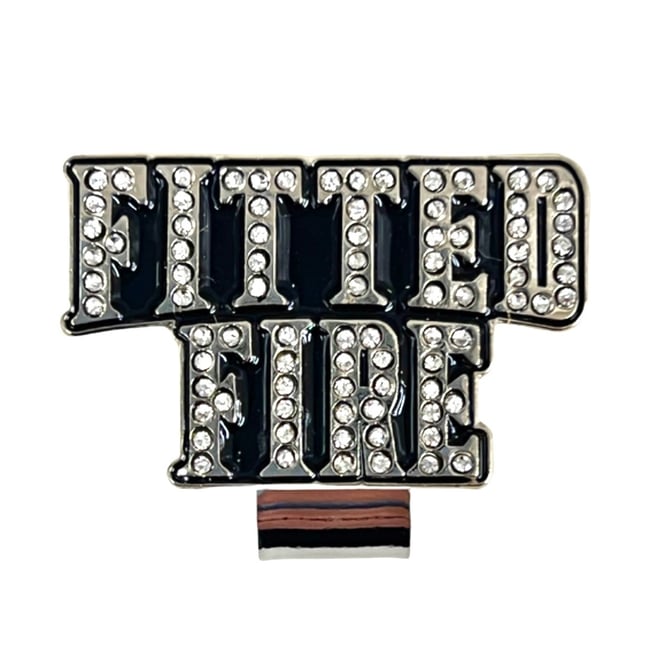 Iced Out Wordmark Clip - Silver