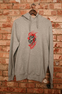 Image 2 of Dragon Hoodie Heather Grey