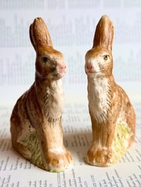 Image 2 of Staffordshire-Inspired Rabbit Pair 2