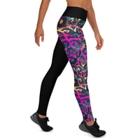 Image 3 of BOSSFITTED Multicolored Leopard Print Yoga Leggings
