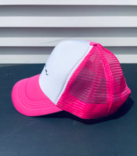 Image 2 of  Hot pink and white Mama trucker hat 