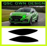 X2 Ford Puma 2019 Onwards Black Eyebrow Decals 